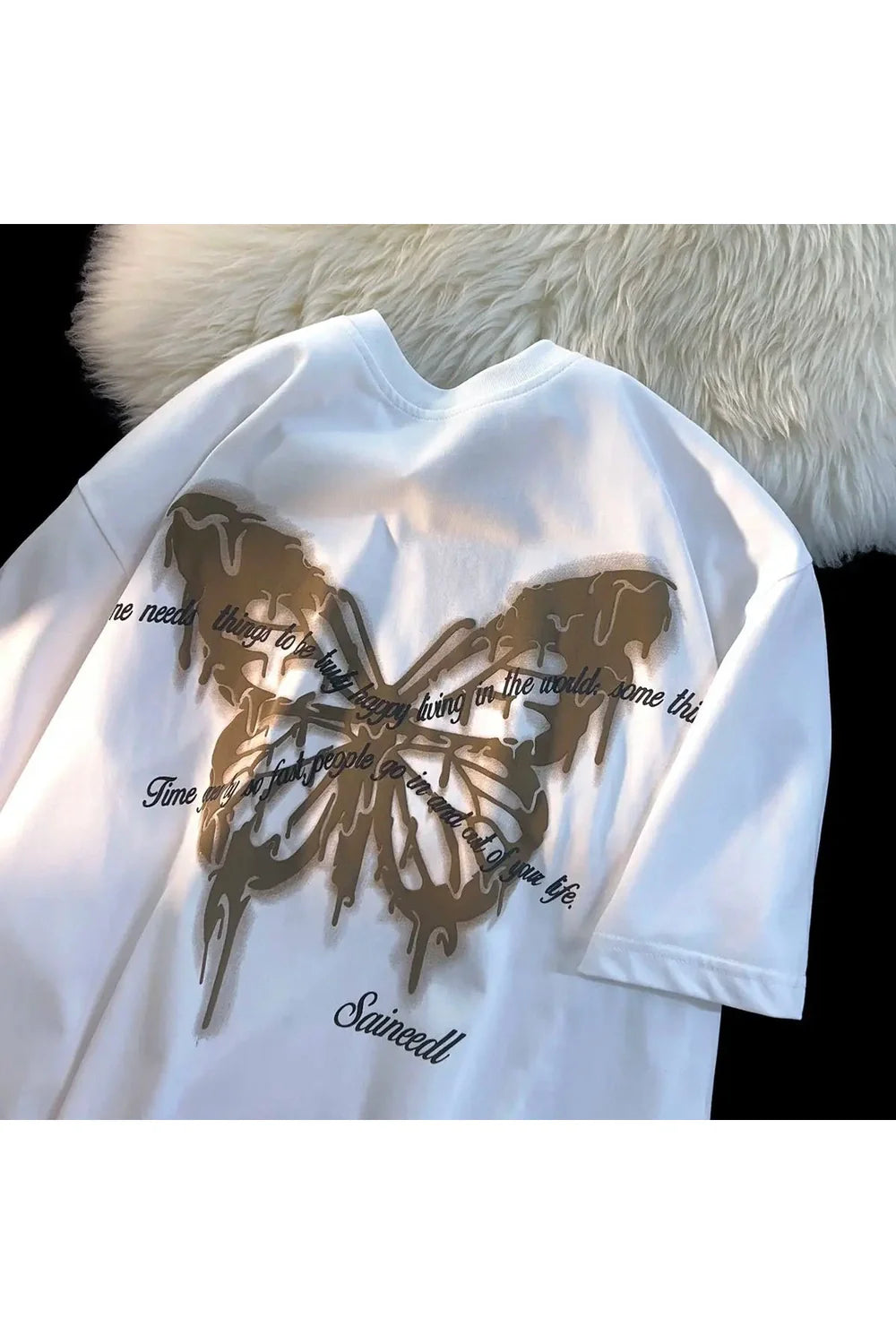 Butterfly Cotton Y2k T-Shirt