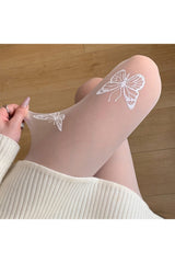 Butterfly Thigh High Stockings