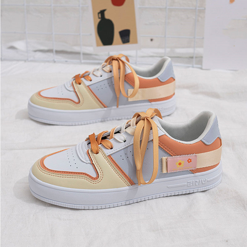 Ulzzang Sports Yellow/Purple Shoes BE976