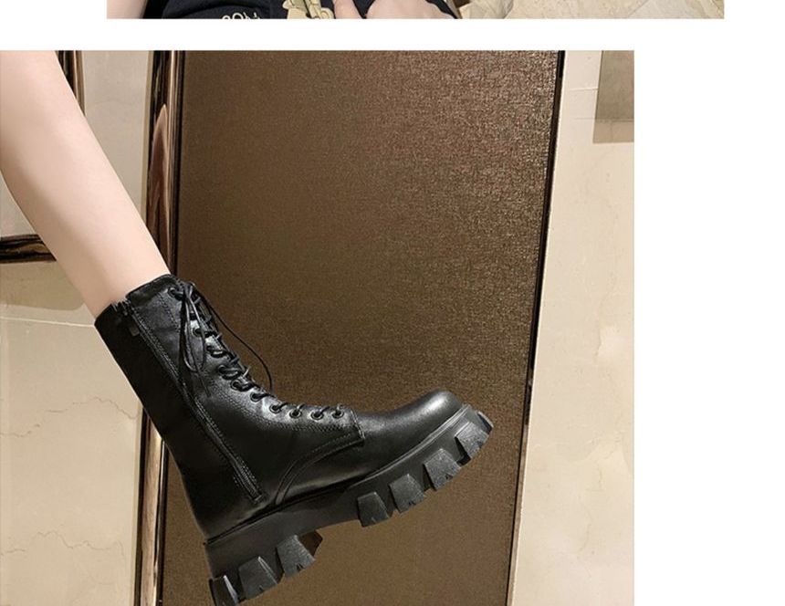 Lace Up Platform Boots YP227