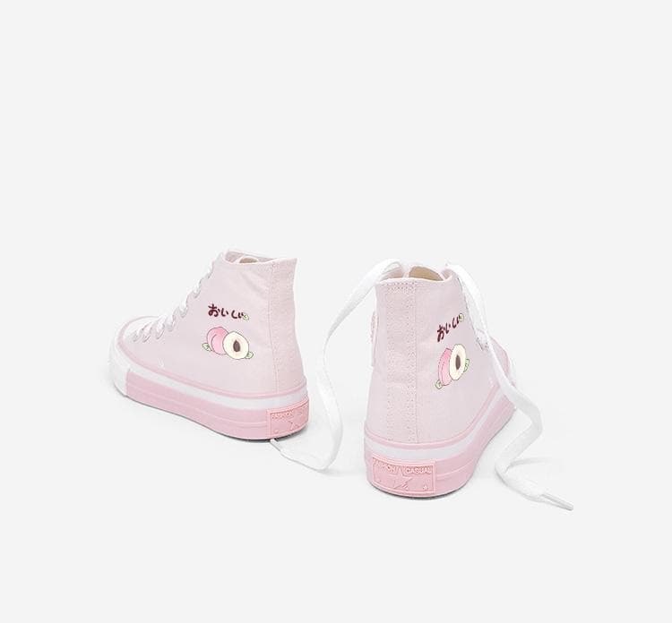 Sweet Peach Canvas Shoes