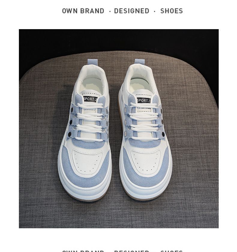 Two-Tone Platform Sneakers YP578