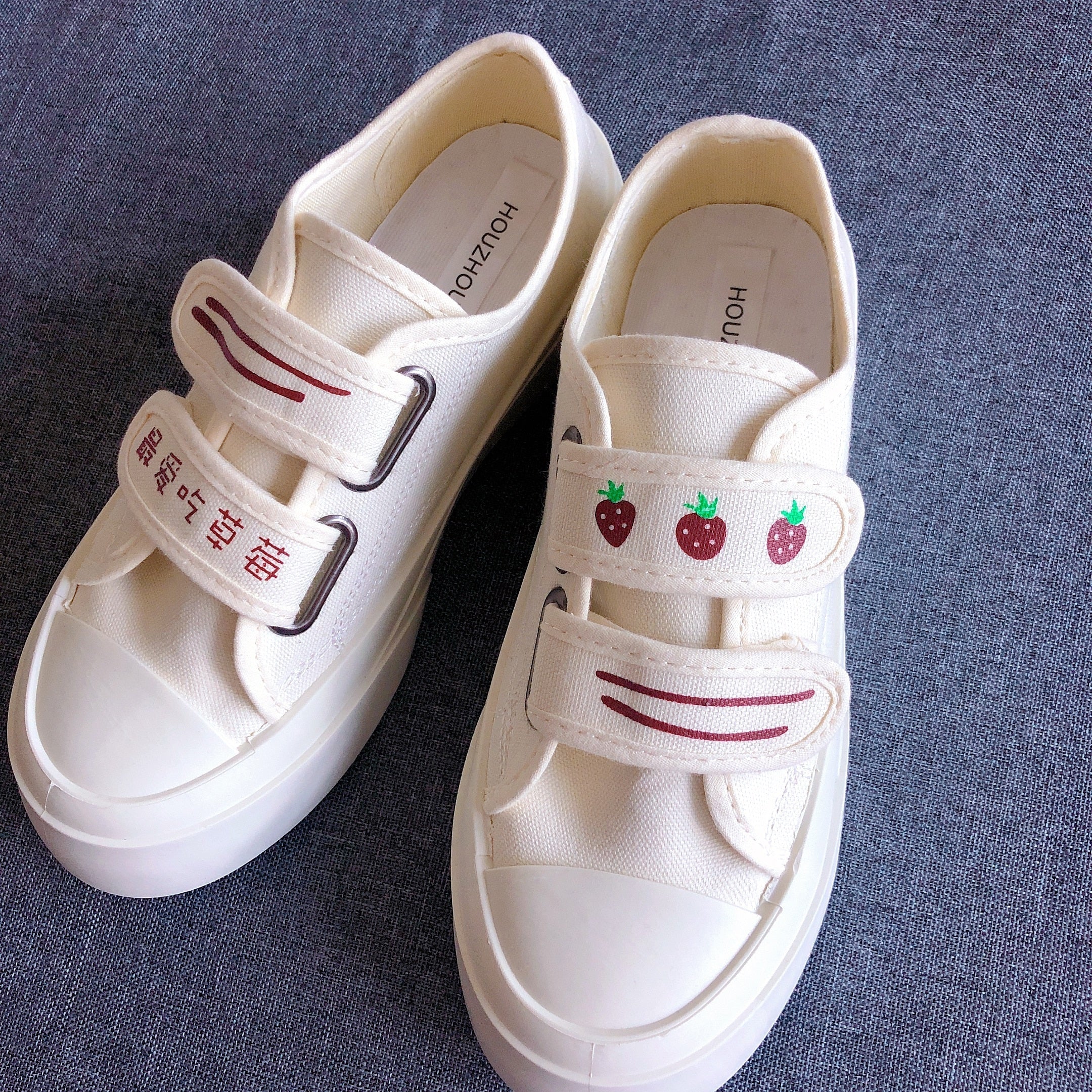 Kawaii Harajuku Fashion Strawberry Canvas Shoes FY008