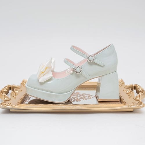 Lolita Pastel Bow Knot Mary Janes Lolita Shoes ON07