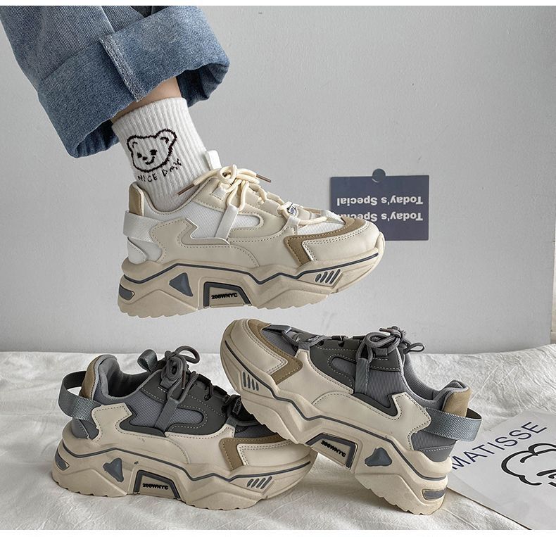 Lace-Up Platform Sneakers
