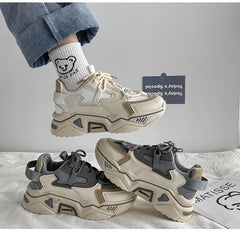 Lace-Up Platform Sneakers