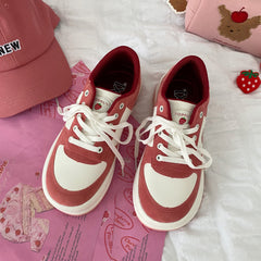 Casual Strawberry Red Sneakers BE782