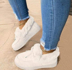 Winter Thick-soled Warm Fur Cotton Shoes Loafers