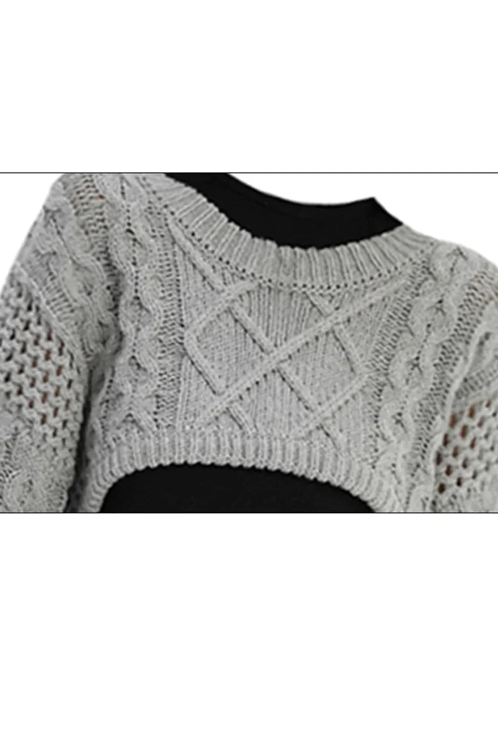 Fall Cable Knit Bolero Sweater