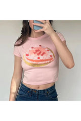 Cake Print Basic Top