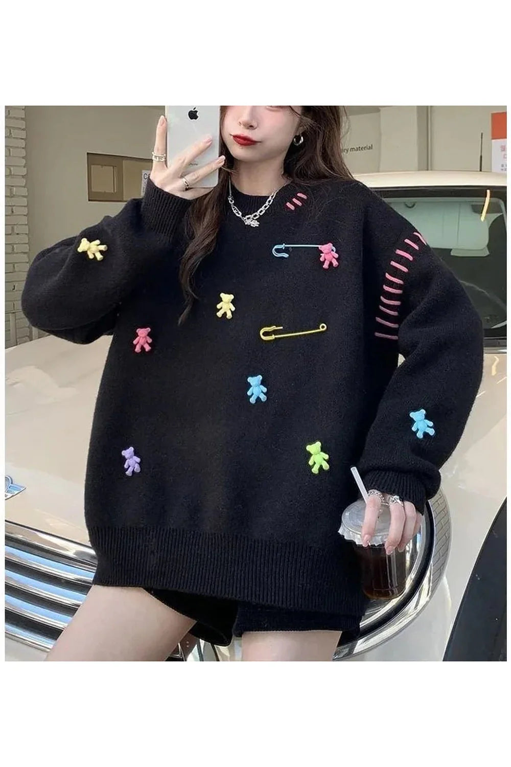 Fall Candyland Charm Knit Sweater