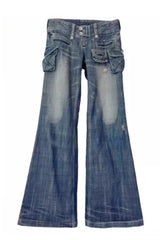 Cargo Chic Wide-Leg Jeans