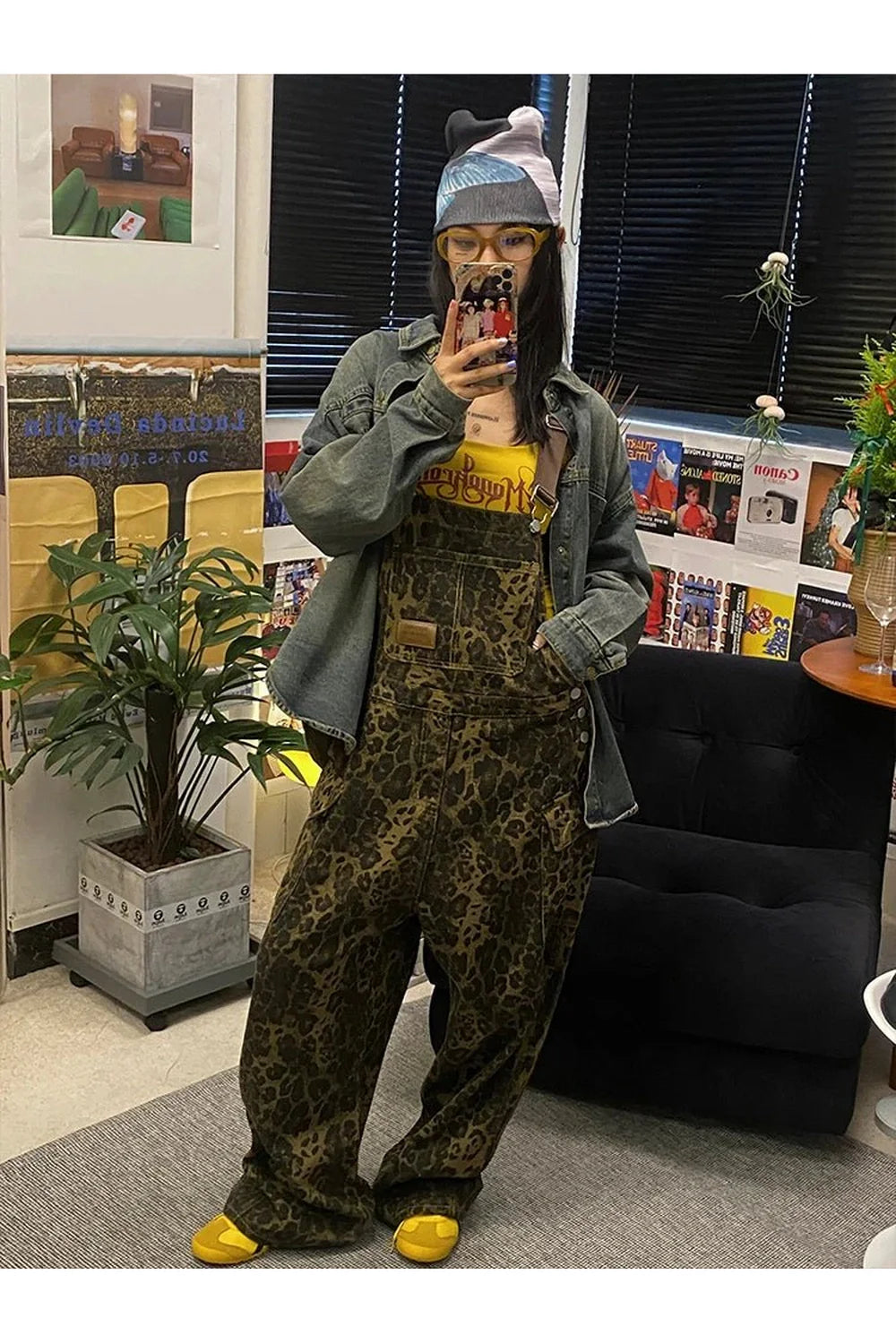 Cargo Leopard Jumpsuit