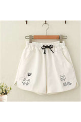 Cartoon High Waist Shorts