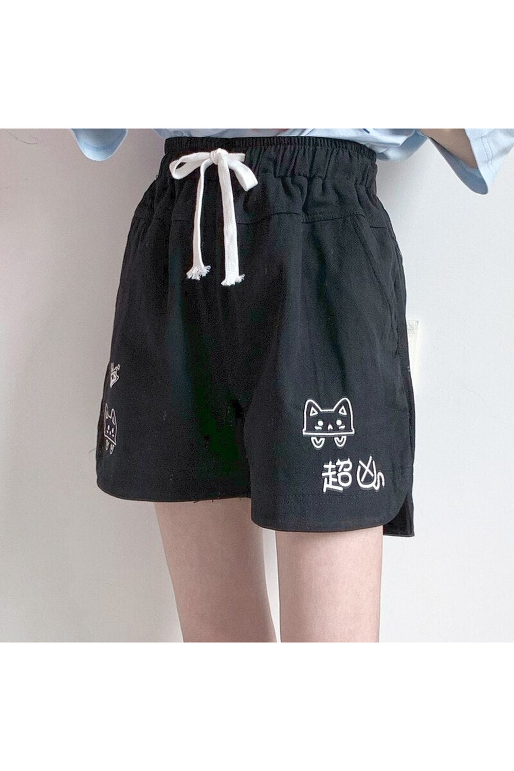 Cartoon High Waist Shorts