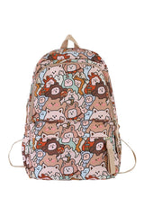 Cartoon Print Book Bag