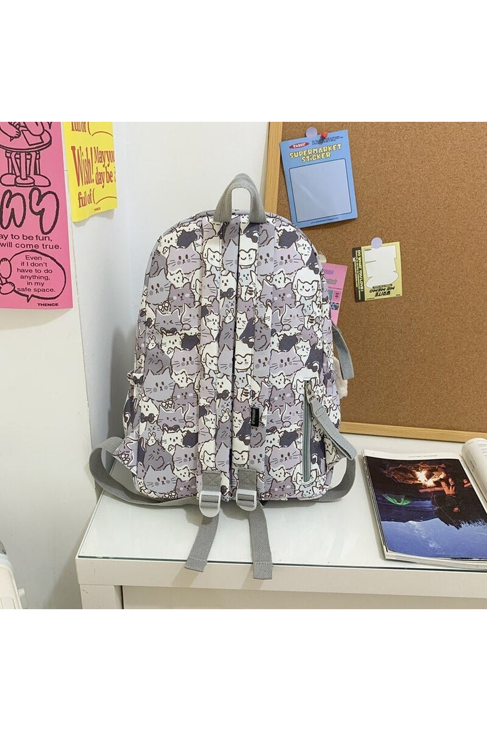 Cartoon Print Book Bag