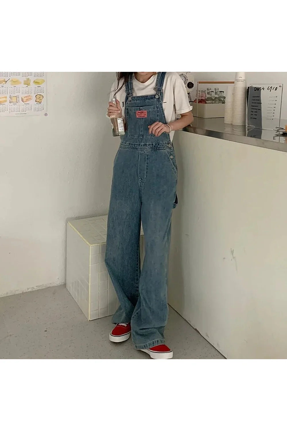 Casual Denim Baggy Jumpsuit