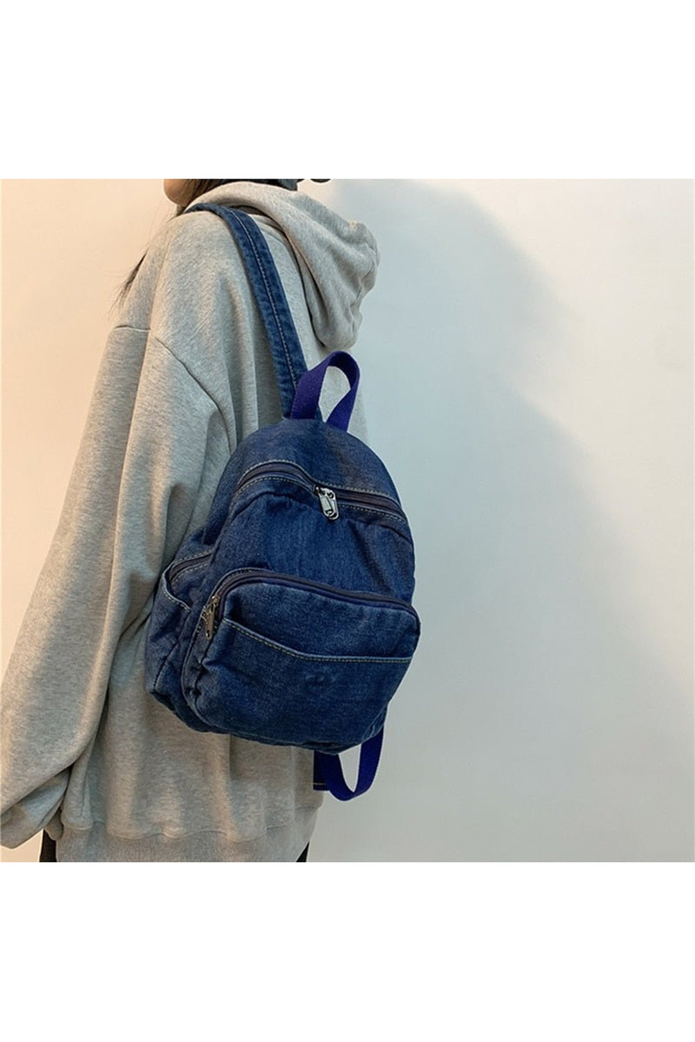 Casual Large Denim Backpack