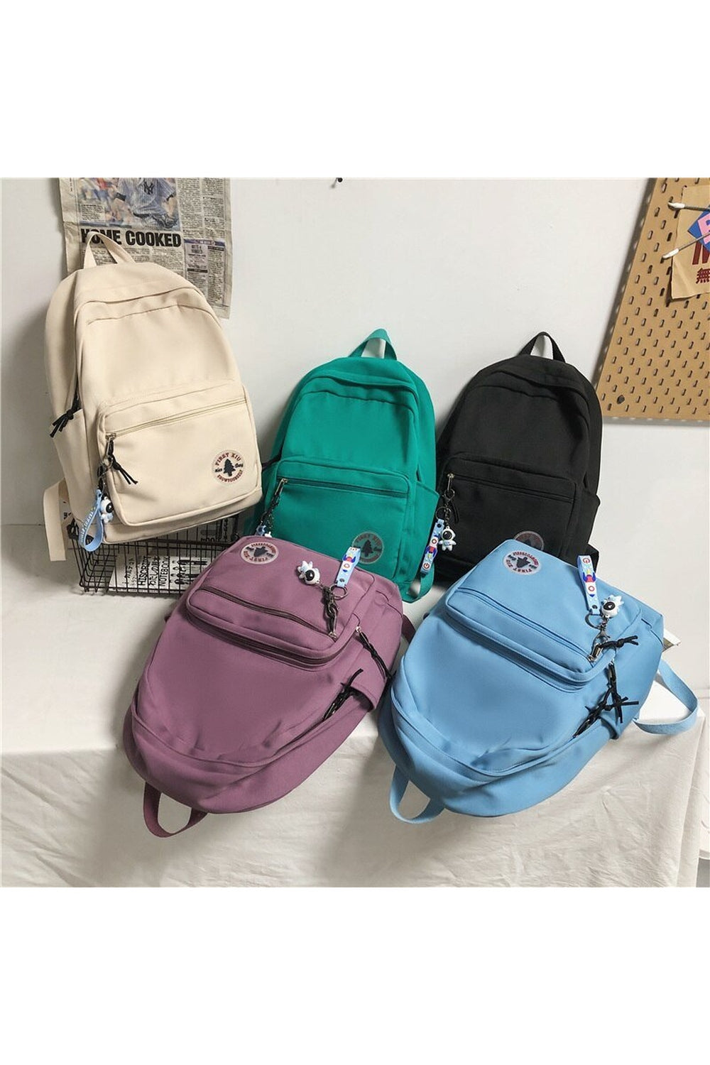 Casual Nylon College Backpack