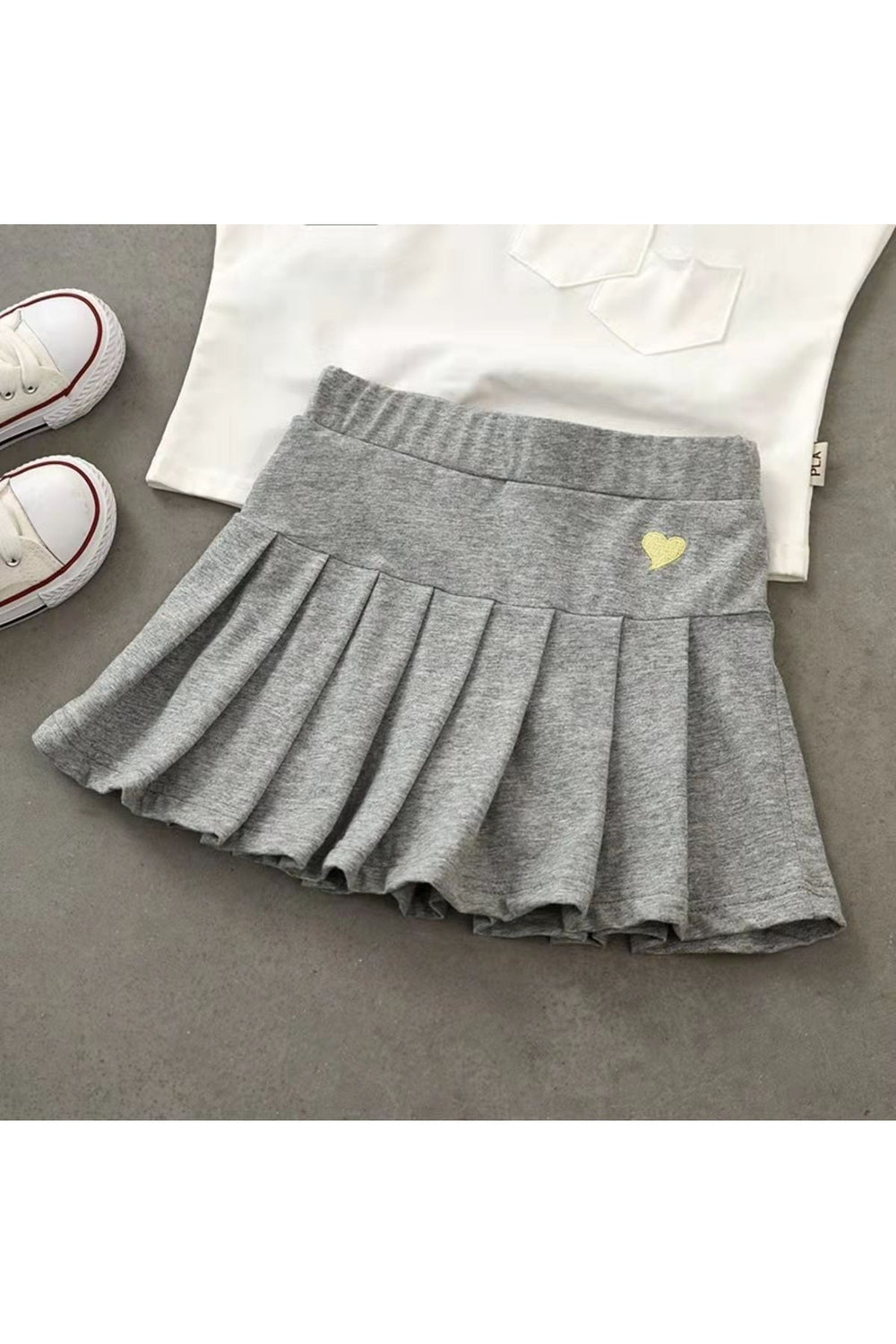 Casual Pleated Mini Skirt