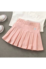 Casual Pleated Mini Skirt