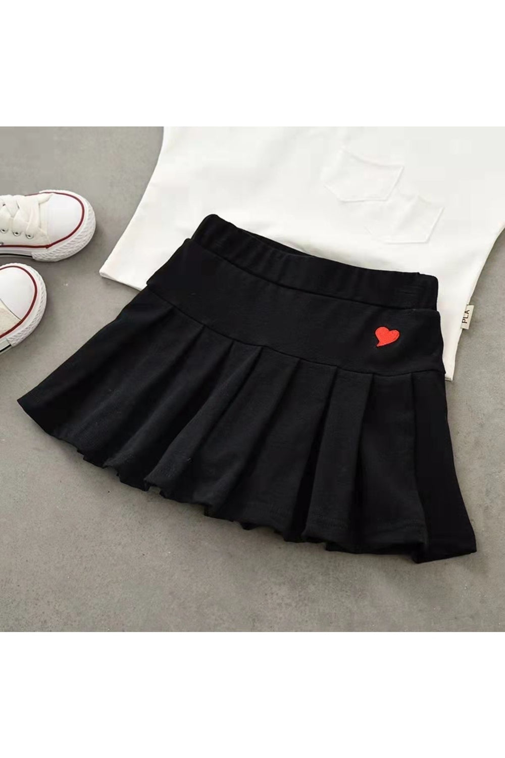 Casual Pleated Mini Skirt