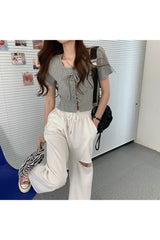 Casual Simple Top