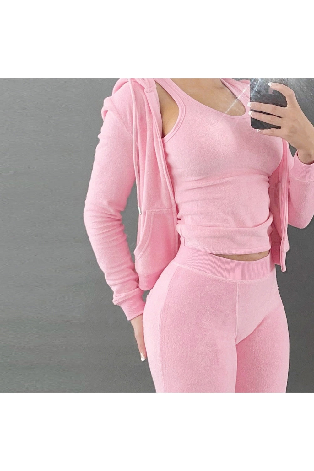 Casual Thick Fleece 3 Piece Set Tracksuit