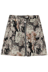 Cat Pattern Skirt