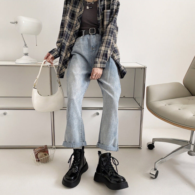 Vintage Lacquered Design Boots
