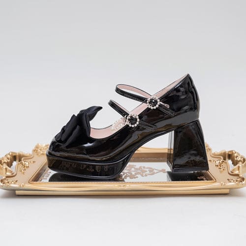 Lolita Pastel Bow Knot Mary Janes Lolita Shoes ON07