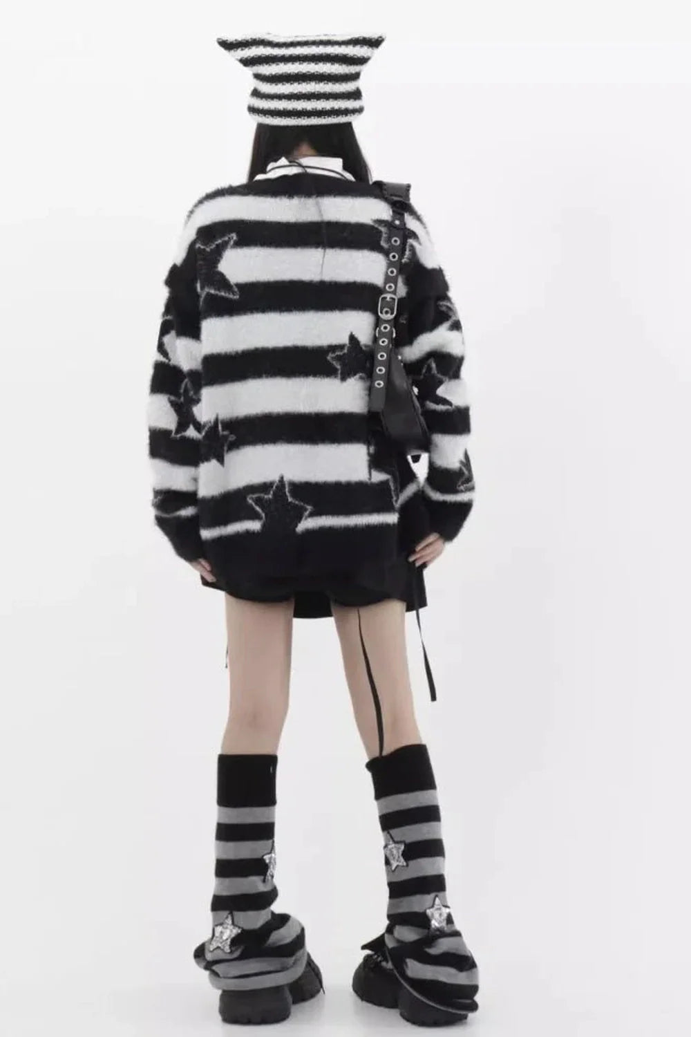 Fall Celestial Stripe Oversized Sweater