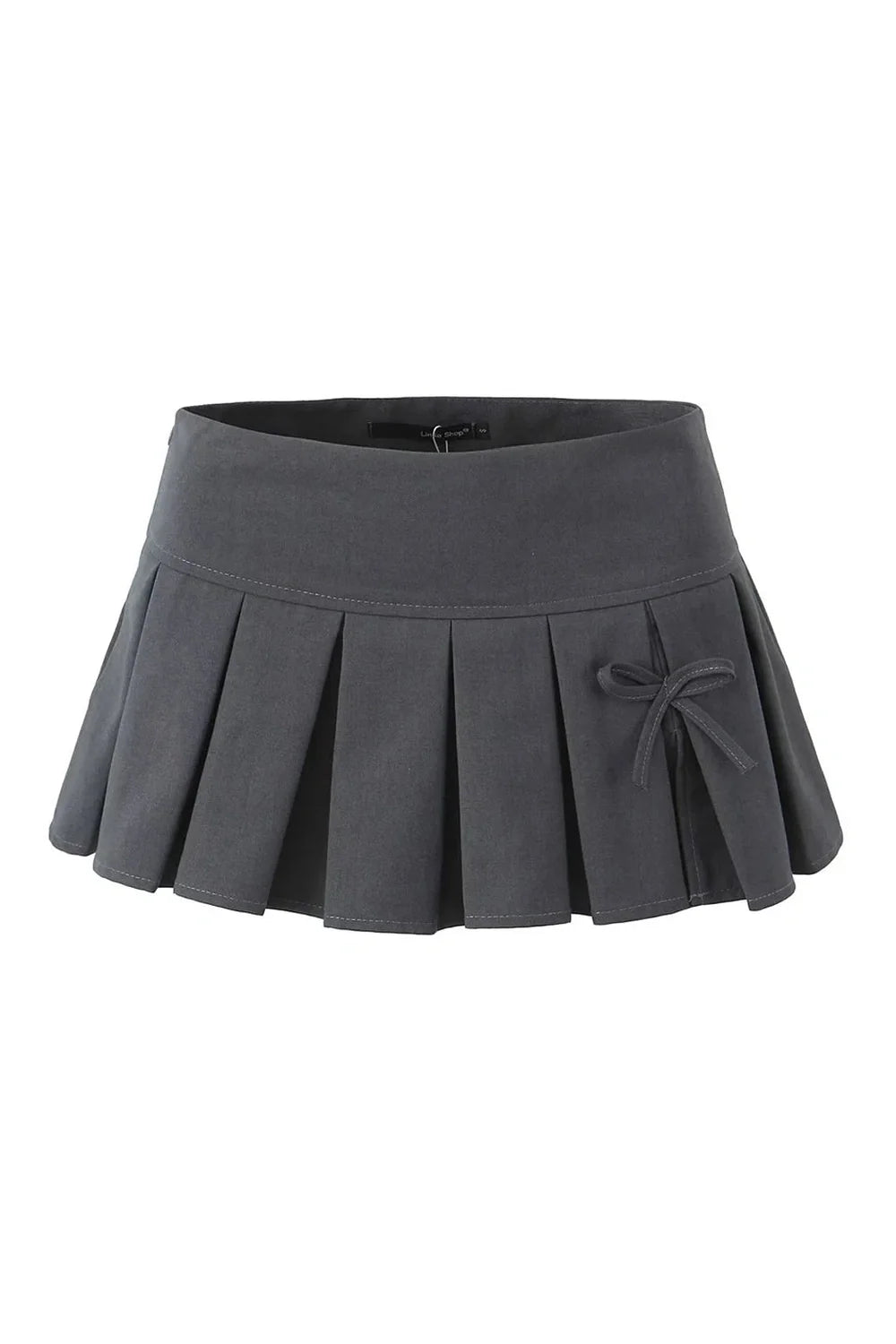 Charcoal Twirl Pleated Skirt