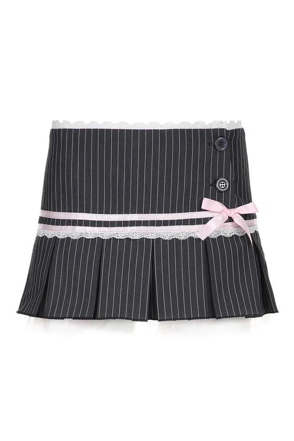 Charmed Pinstripe Pleat Skirt