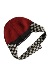 Checkerboard Lei Feng Ear Warmer Cap