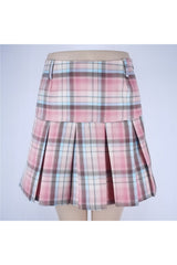 Checkerboard Pastel Mini Skirt