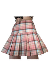 Checkerboard Pastel Mini Skirt