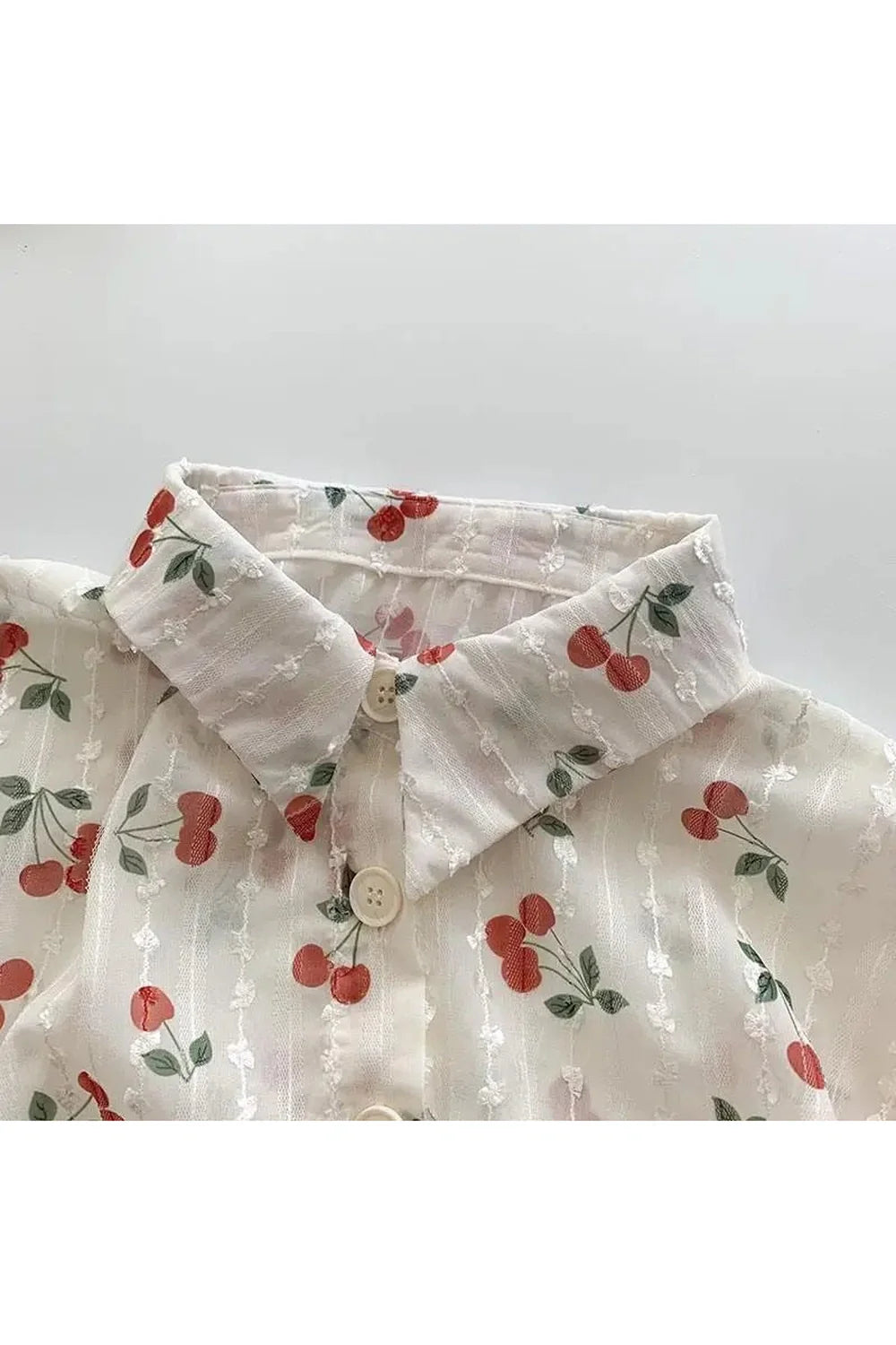 Cherry Blossom Button-Up Blouse