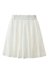 Chiffon Pleated Mini Skirt