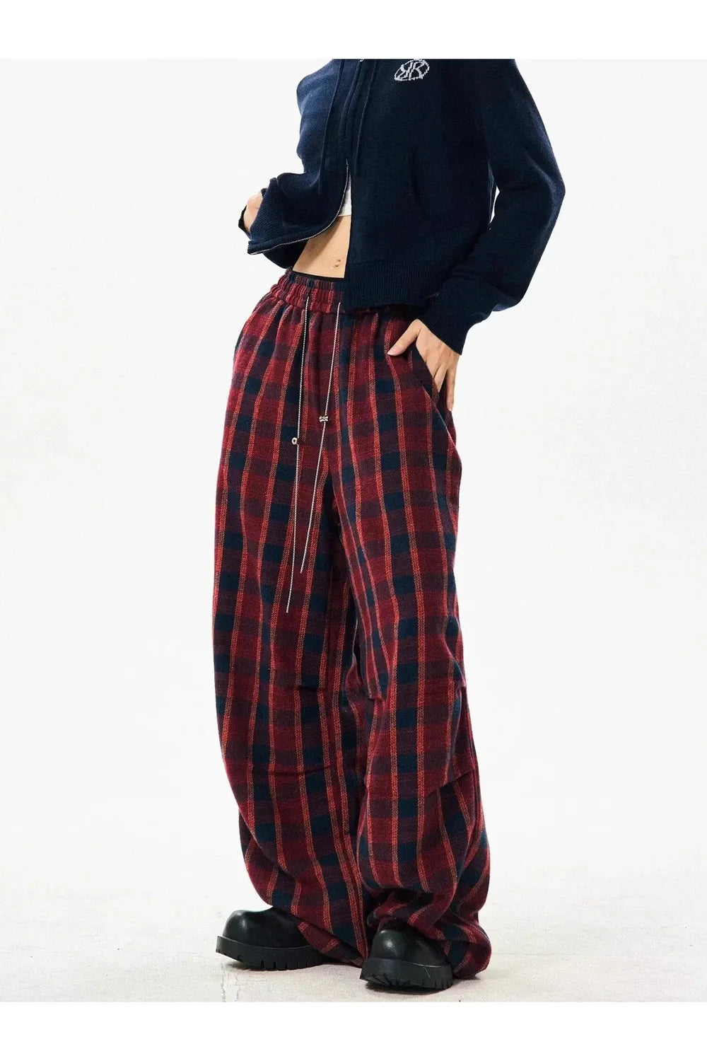 Classic Plaid Baggy Lounge Pants