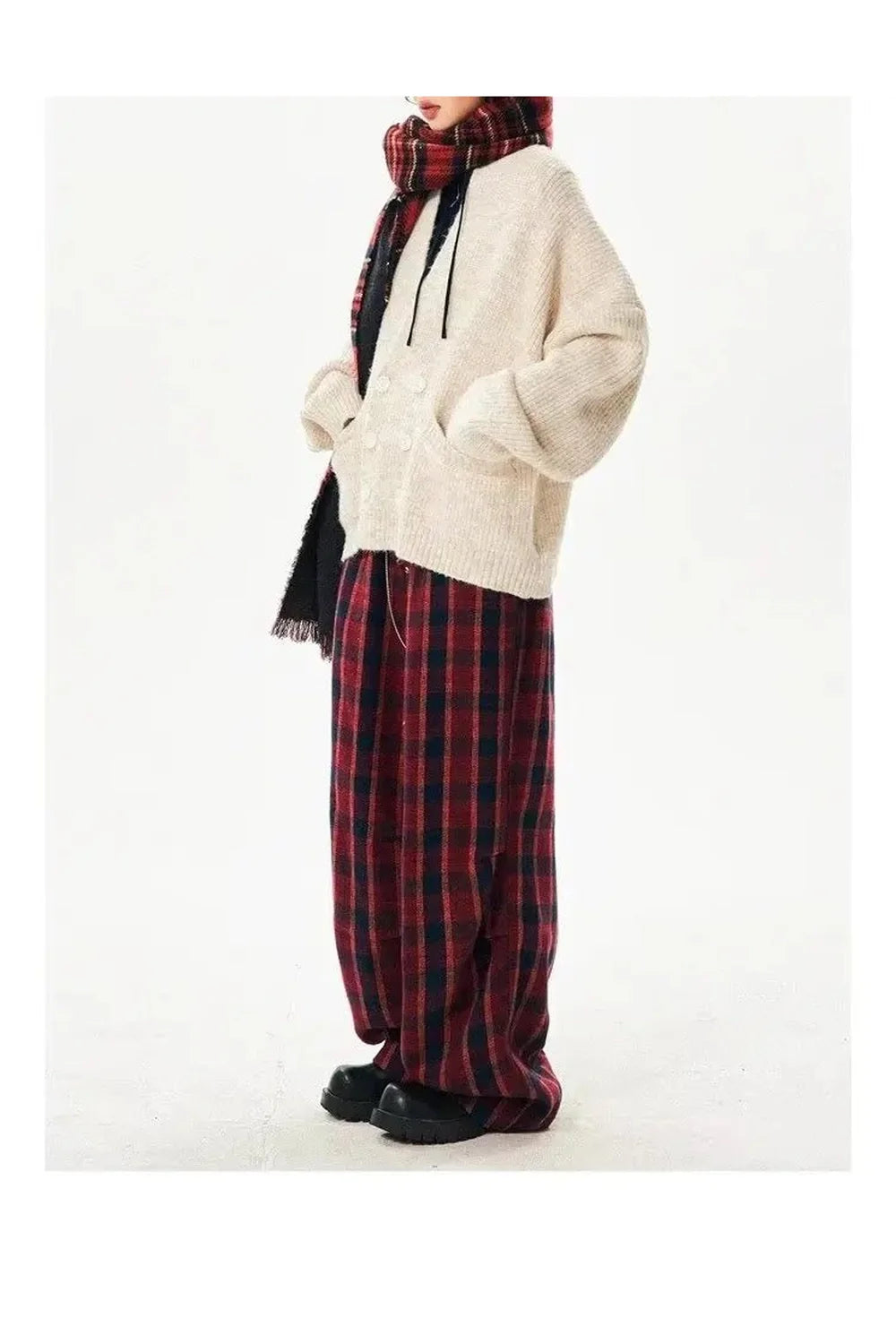 Classic Plaid Baggy Lounge Pants