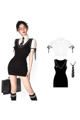 Klassisches Schulmädchen-Outfit