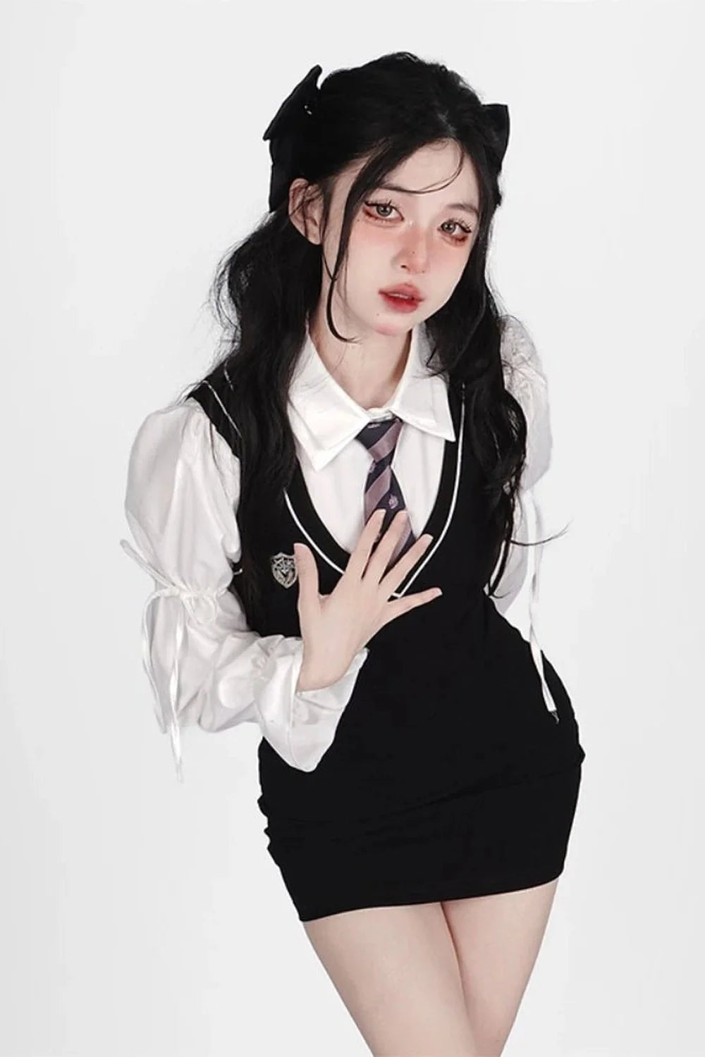 Klassisches Schulmädchen-Outfit