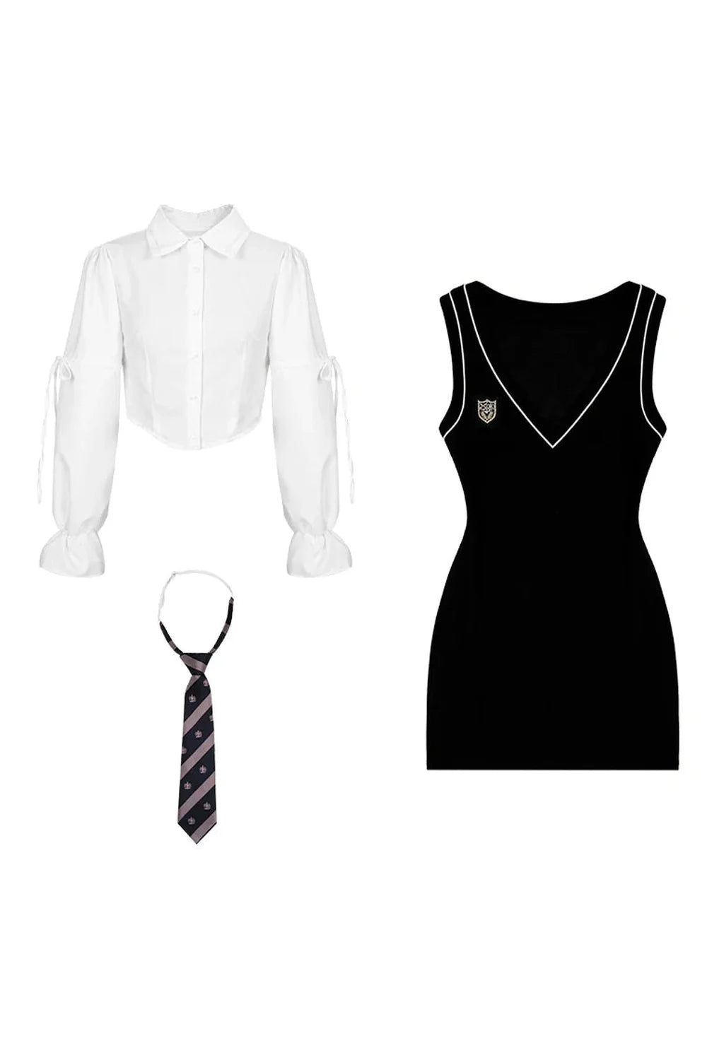 Klassisches Schulmädchen-Outfit