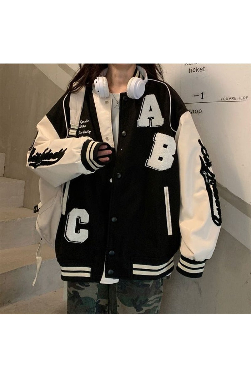 Fall College Uniform Bomber Jacket