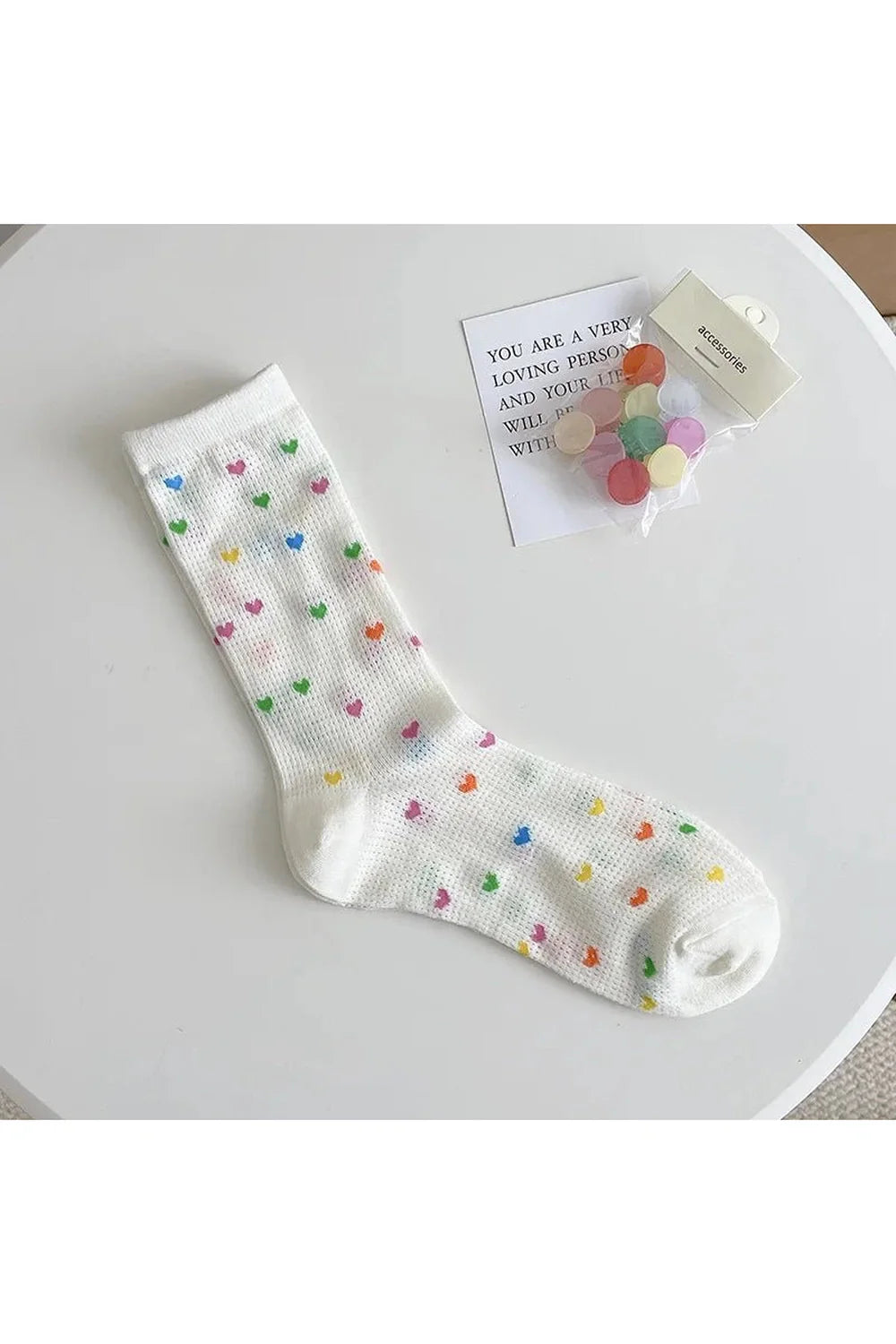 Colorful Dots Crew Socks