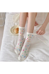 Colorful Dots Crew Socks