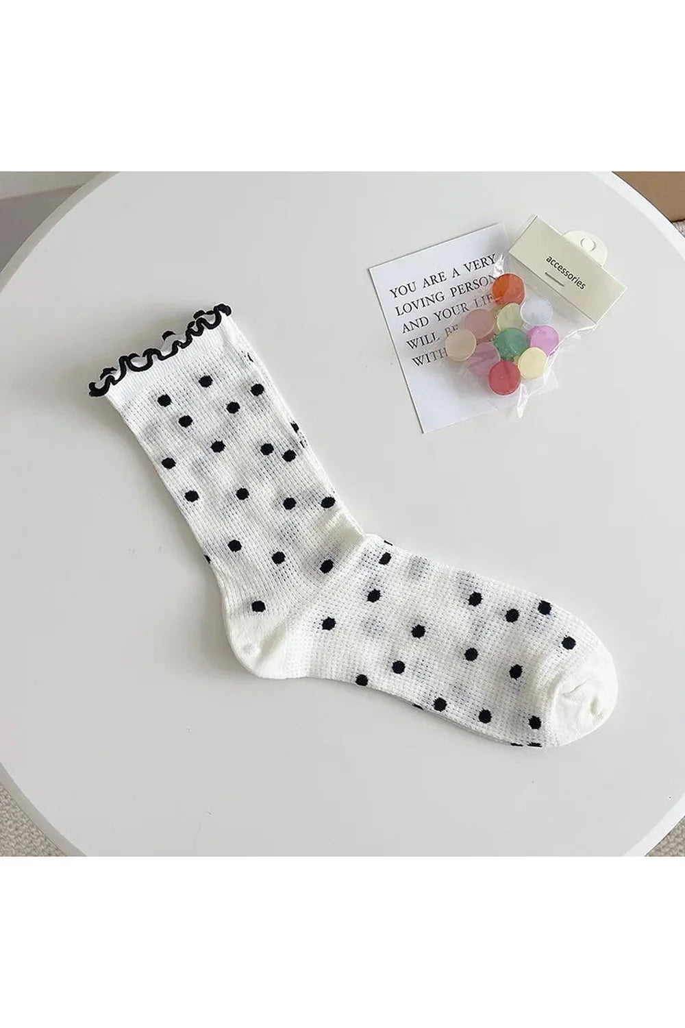 Colorful Dots Crew Socks