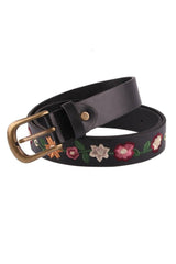 Coquette Embroidered Flower Belt